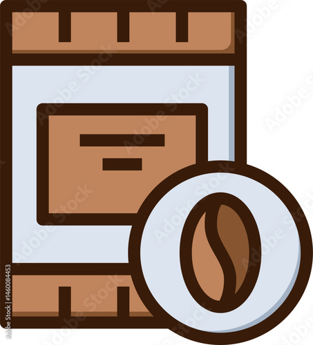 instant coffee illustration on a white background     