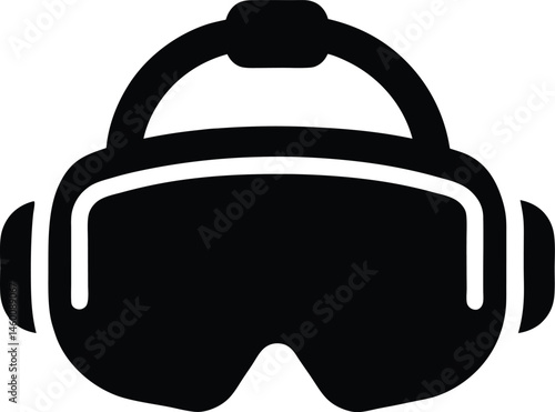 vr headset black silhouette 
