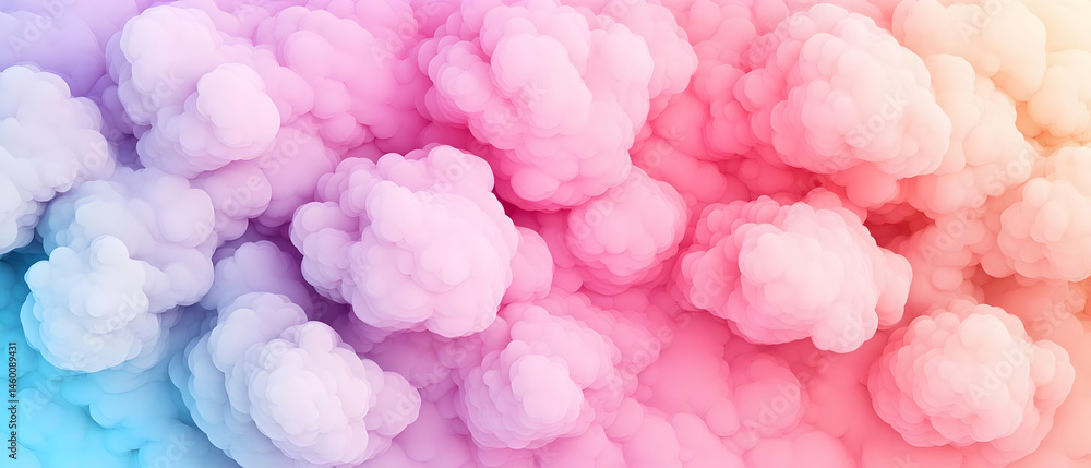 Obraz premium Abstract Colorful Smoke Clouds