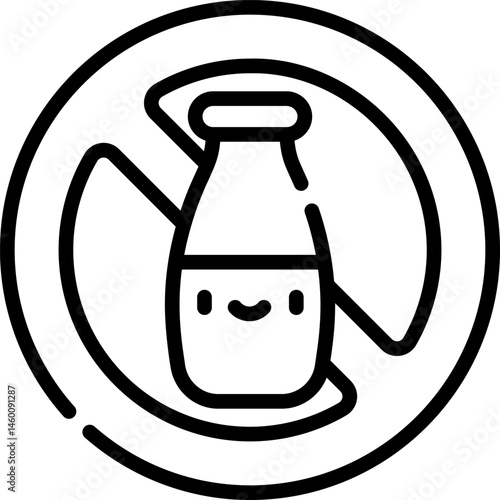 lactose free illustration on a white background     
