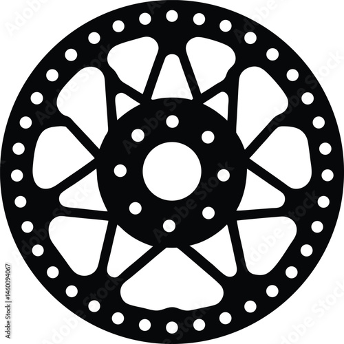 wheel of a bicycle