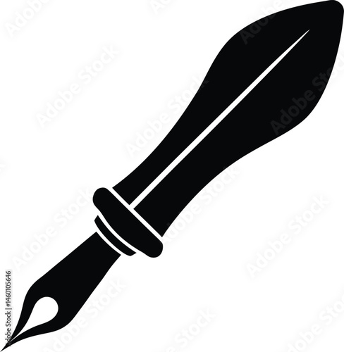 fountain pen isolated on white