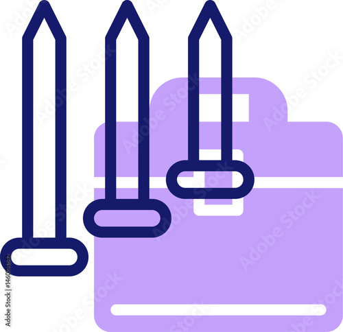 nails illustration on a white background     