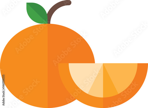 orange illustration on a white background     