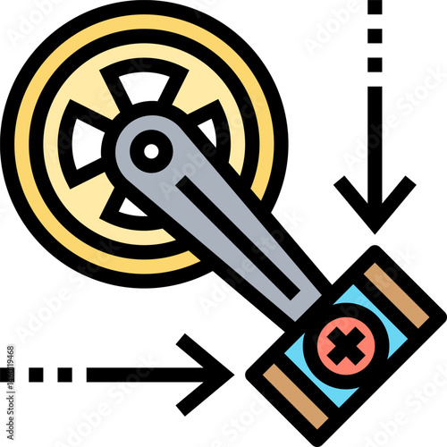 pedal illustration on a white background     