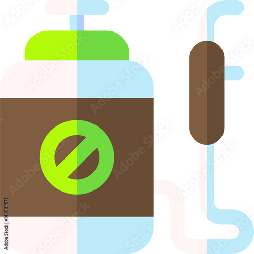 pesticide illustration on a white background     