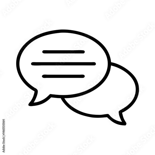 Speech Bubbles Representing Communication and Dialogue  