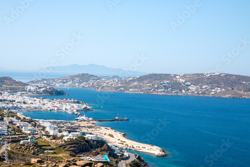 old port and new port Mykonos old city Mykonos Island South Aegean Region (Südliche Ägäis) Greece