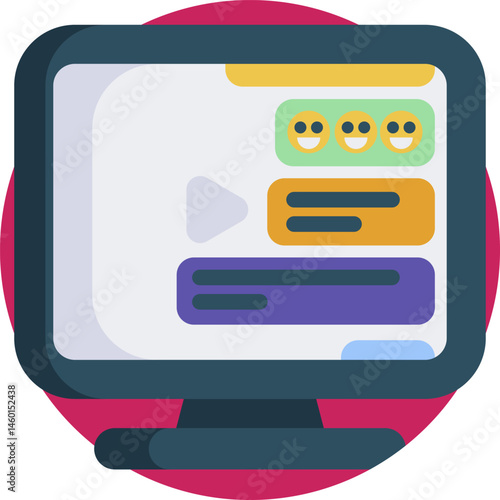 comments illustration on a white background     