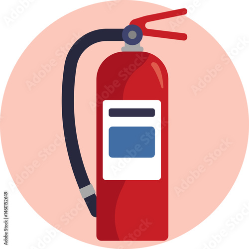 Fire Extinguisher: A device used to put out small fires by discharging an extinguishing agent.