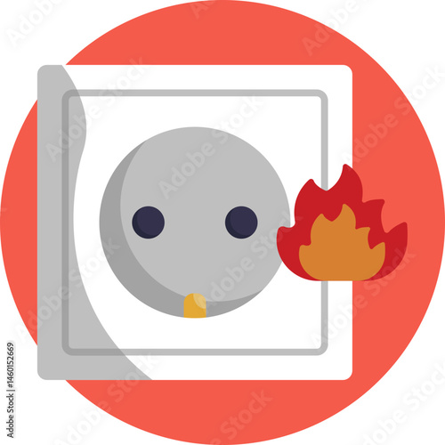 Indicates the presence of electrical sources that may pose a danger during rescue or firefighting operations.