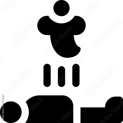 dead body illustration on a white background     