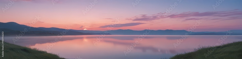 Gentle color shift from azure to blush tranquil scene, pastel, soft, peaceful Gentle color shift from azure to blush tranquil scene, pastel, soft, peaceful