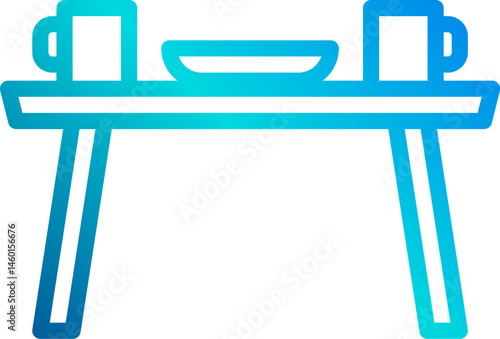 dinning illustration on a white background     