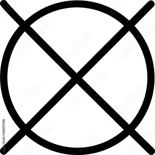 do not tumble dry illustration on a white background     