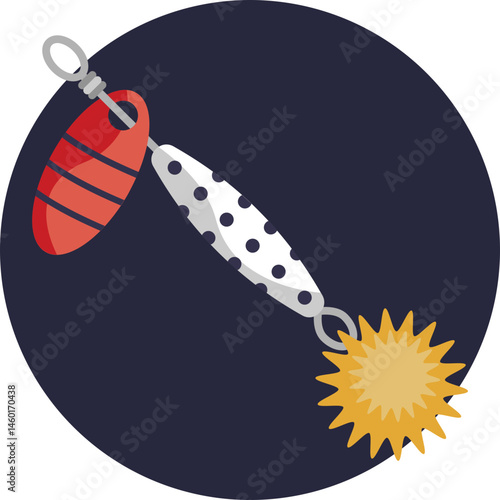 A fishing lure designed to attract fish by mimicking prey movements.