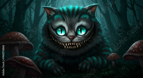 Cheshire Cat in Forest