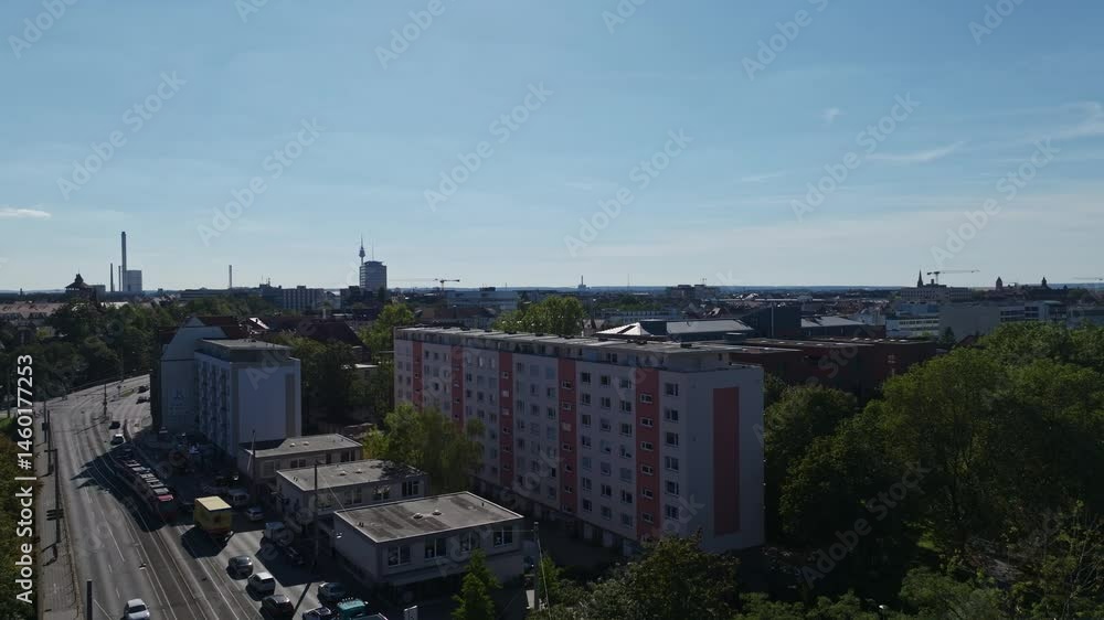Aerial drone view of Nürnberg Altstadt (Nuremberg Old Town), Germany. Aerial drone view of Nürnberg Altstadt (Nuremberg Old Town), Germany.