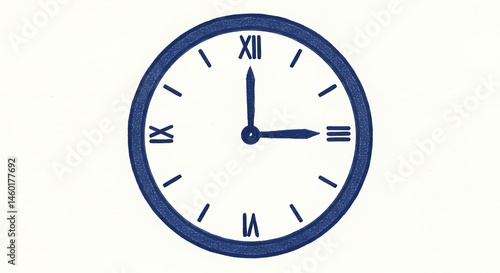 Free Download Simple clock face showing time - GFXLoad