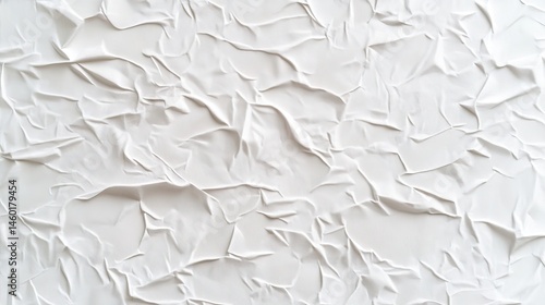 Textured white surface with wrinkled folds