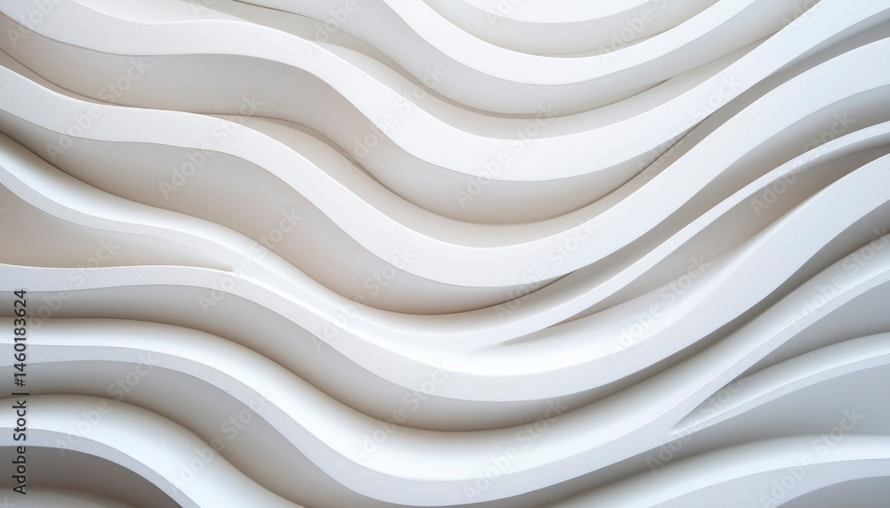 Fototapeta premium Abstract wavy architectural design