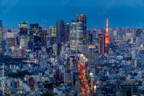 Canvas Print Tokyo Cyber-Geishas: Neon Rivers in Concrete Valleys