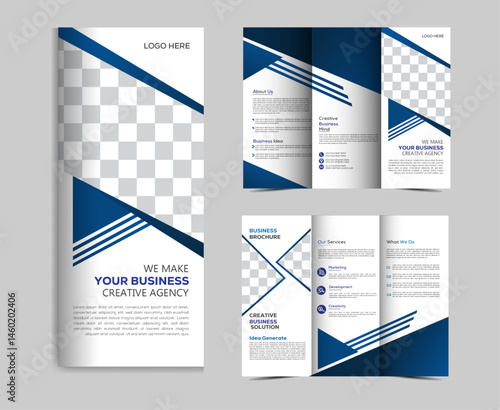 trifold brochure design template