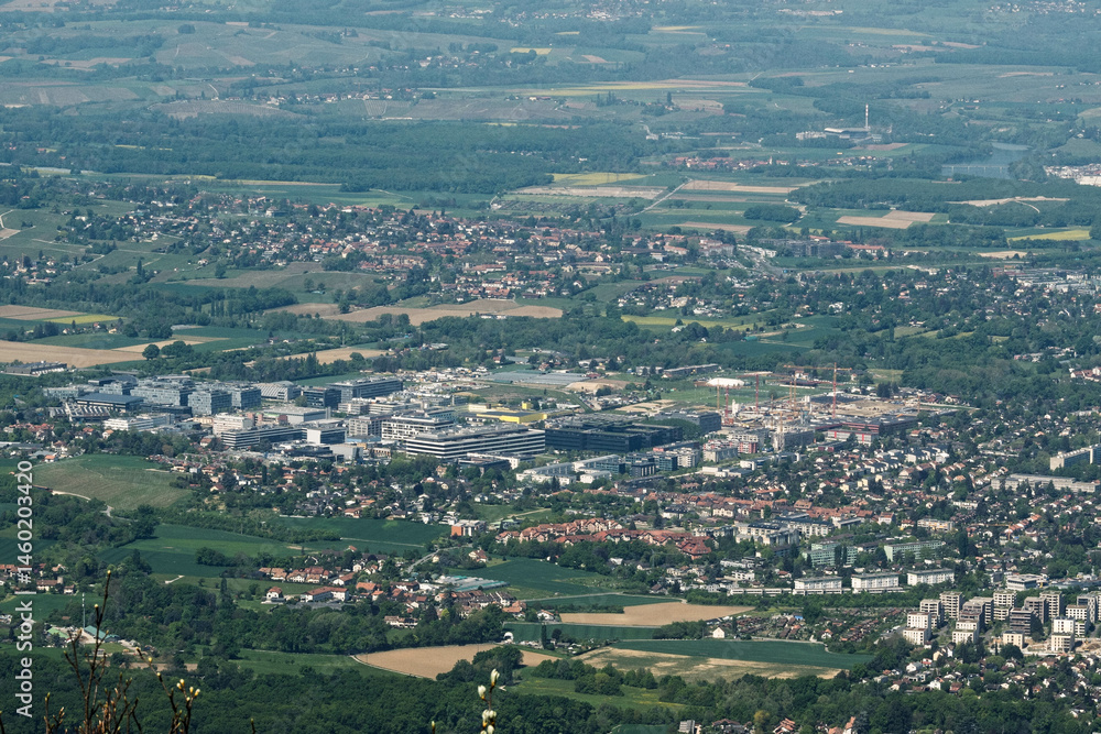 panorama sur la campagne genevoise , depuis le Salève panorama sur la campagne genevoise , depuis le Salève