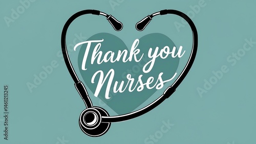 Heartfelt Gratitude Thank You Nurses - Appreciation Graphic