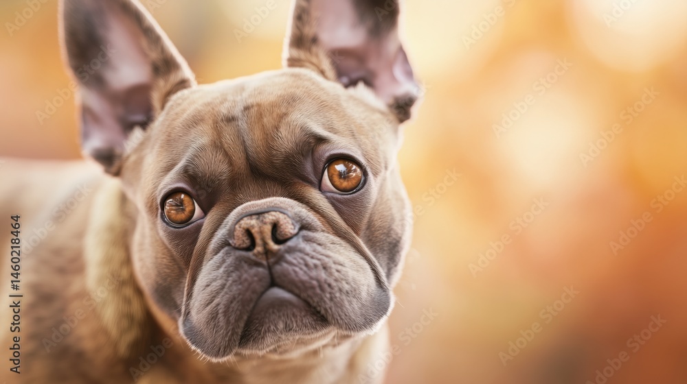 Fototapeta premium French Bulldog Portrait in Studio Lighting