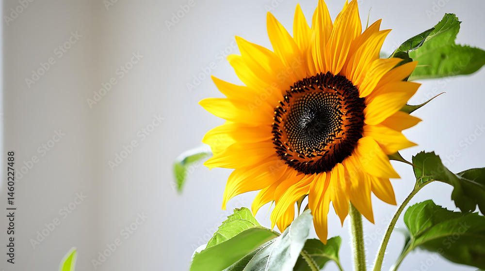 Obraz premium A Vibrant Sunflower with Golden Petals and A Dark Brow 054844d6 7506 4b60 A60e 044fc08b22c5 1