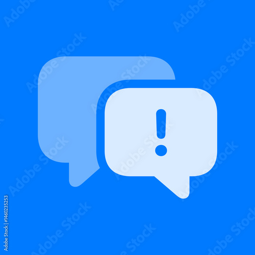 Filled Alert Conversation Bubbles