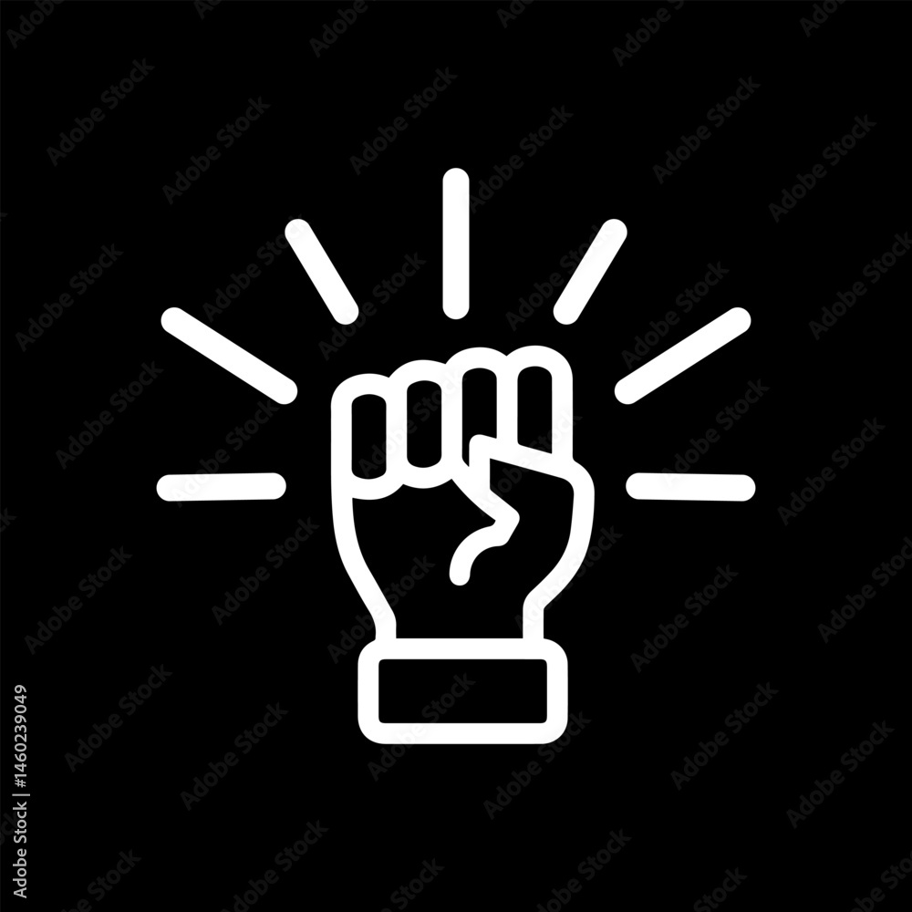 Obraz premium Empowerment and Unity Icon – Vector Illustration