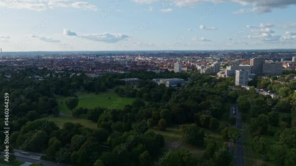 Aerial drone view of Meistersingerhalle in Nuremberg, Germany. Aerial drone view of Meistersingerhalle in Nuremberg, Germany.
