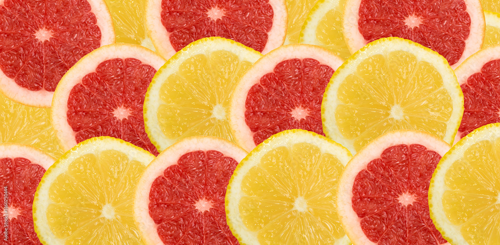 Texture of sliced orange flat lay and top view Texture of sliced orange flat lay and top view