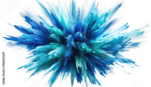 Vibrant blue powder explosion (2)
