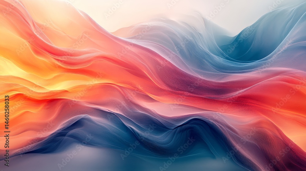 Abstract digital design with flowing vibrant colors. Abstract digital design with flowing vibrant colors.