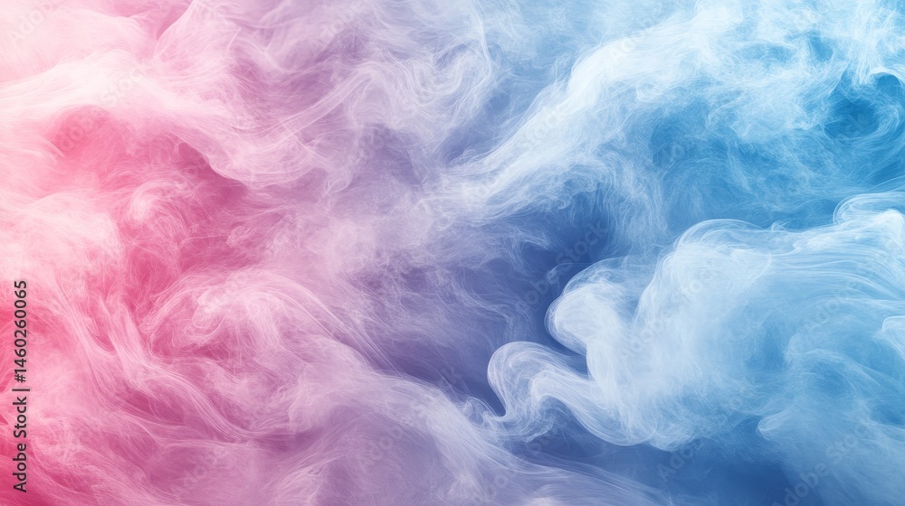 Obraz premium Abstract swirling smoke patterns in vibrant hues.
