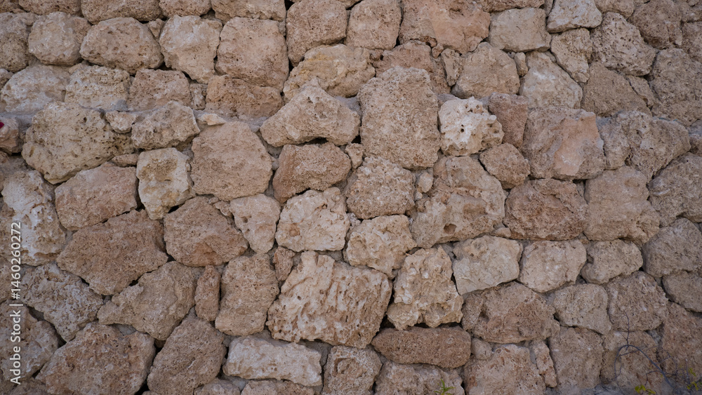Natural background from an old stone wall