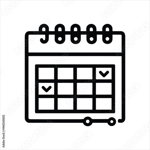 Checklist Calendar Icon – Best for Task Management and Daily Planning
