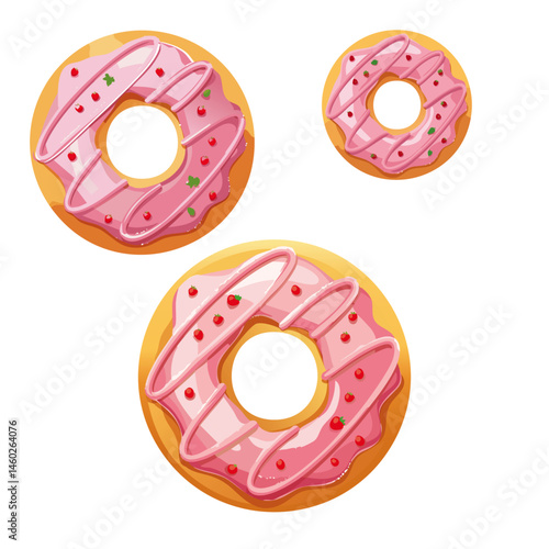 donuts isolated on white