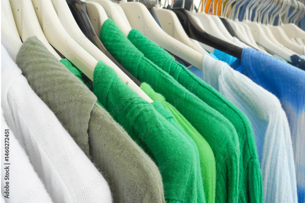 hangers with summer shirts for sale