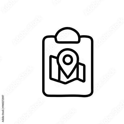 vector illustration of elements with location symbols	