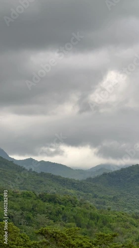 clouds over the mountains