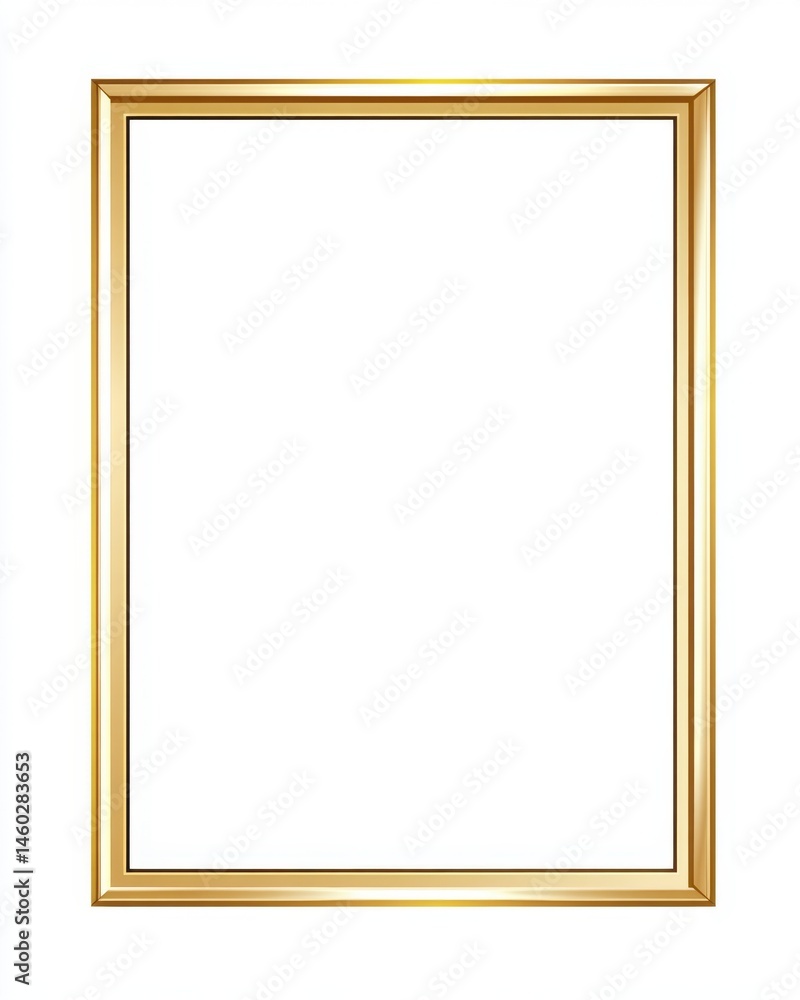 Empty gold picture frame Empty gold picture frame