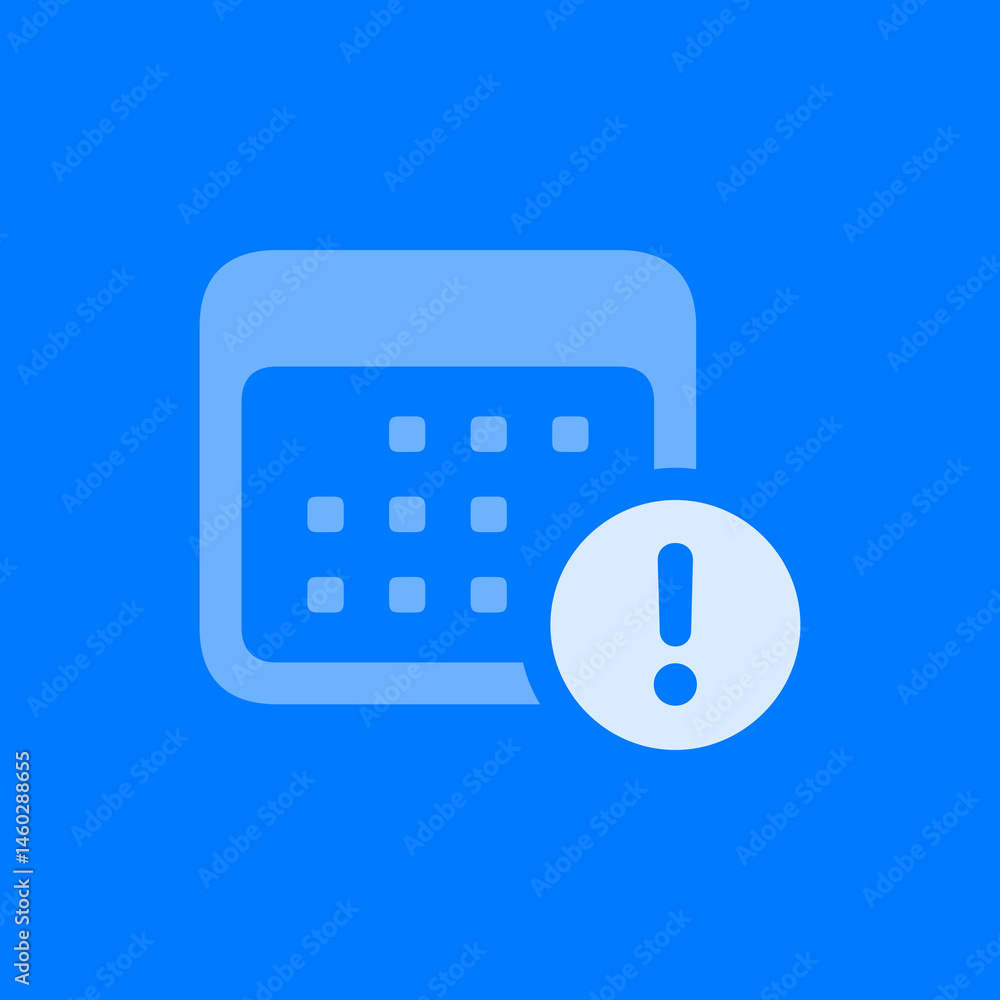 Calendar with Exclamation Calendar with Exclamation