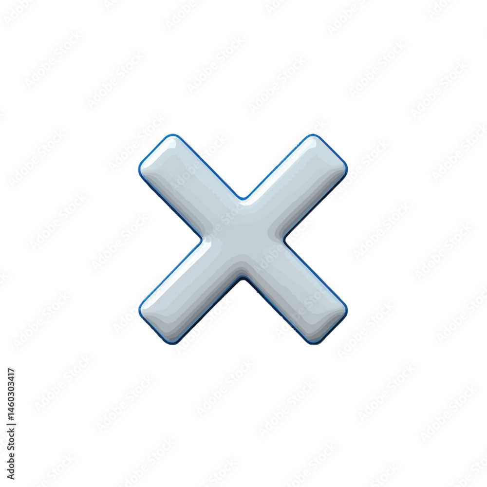 Volumetric illustration representing a simple geometric shape in a digital style, suitable for various design applications and creative projects