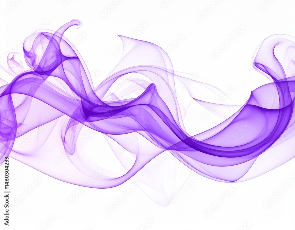 Fototapeta premium ethereal purple smoke cloud isolated translucent dreamlike vapor perfect for design projects backgrounds fantasy art mystic atmosphere digital art abstract texture cutout high resolution