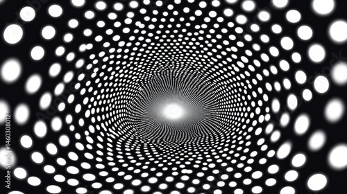 Abstract tunnel of dots (2)
