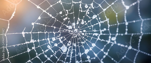 spider web with drops of water on it